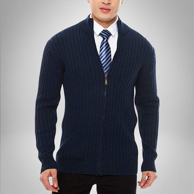 O'Sullivan | Men's Stylish Knit Cardigan with Zip | Warm, Versatile, Timeless Elegance