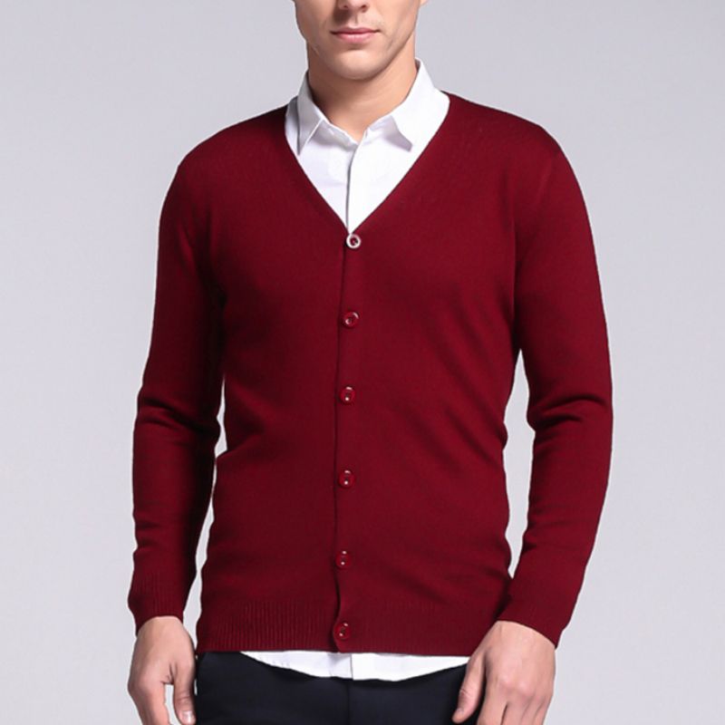 Declan | Elegant Men's Cardigan with Classic Button Closure | Comfortable, Versatile, Durable