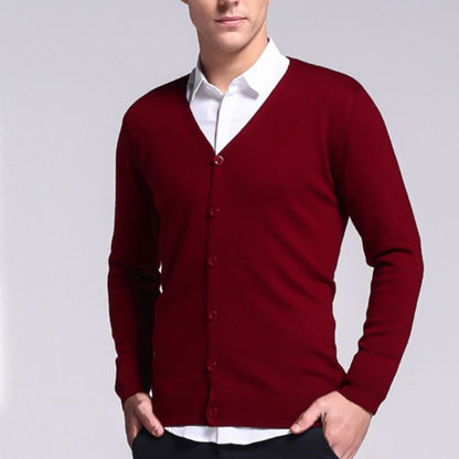 Declan | Elegant Men's Cardigan with Classic Button Closure | Comfortable, Versatile, Durable