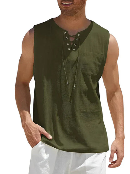 Oisin | Chic Men's Summer Sleeveless Top | Lightweight, Stylish, Effortlessly Cool