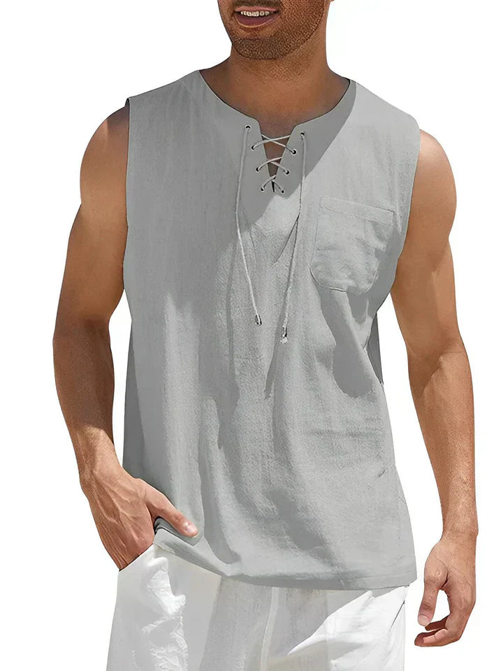 Oisin | Chic Men's Summer Sleeveless Top | Lightweight, Stylish, Effortlessly Cool