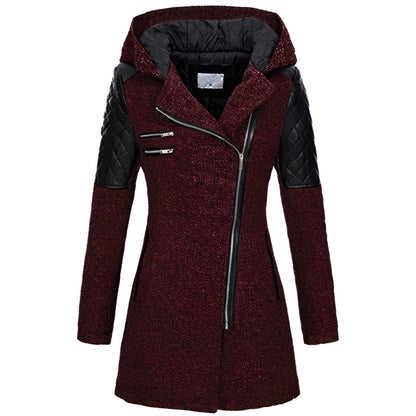 Lailani - Stylish warm jacket coat with a hood