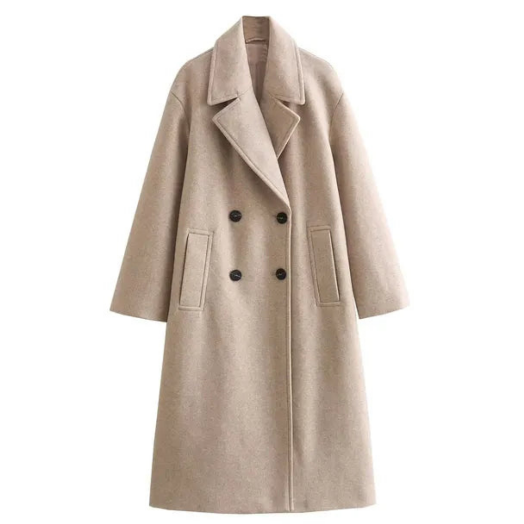 Clara | Chic Longline Women's Coat | Insulated, Water-Resistant, Elegant Design