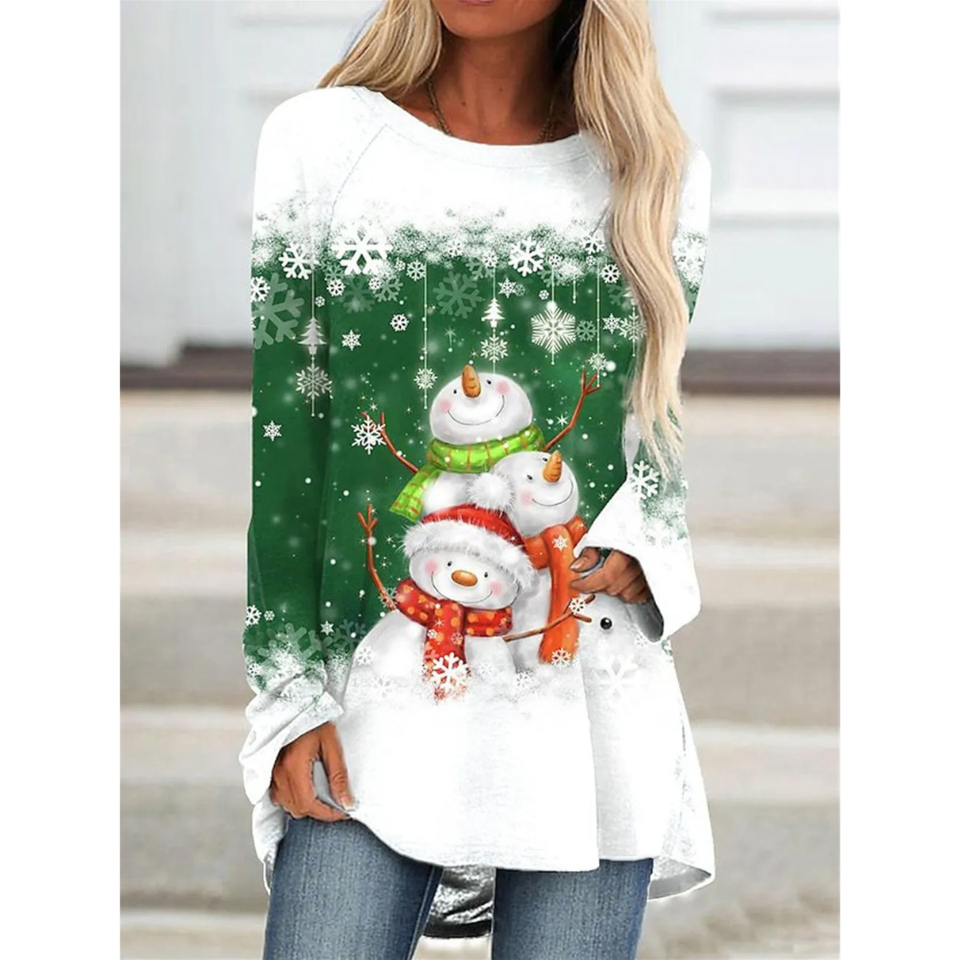 Niamh | Women's Chic Long Sleeve Knit Sweater | Festive, Warm, Elegant