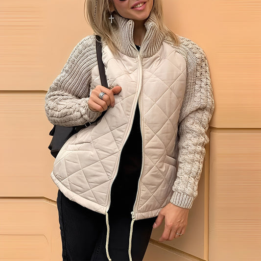 Yuna - Stylish padded warm jacket with pockets