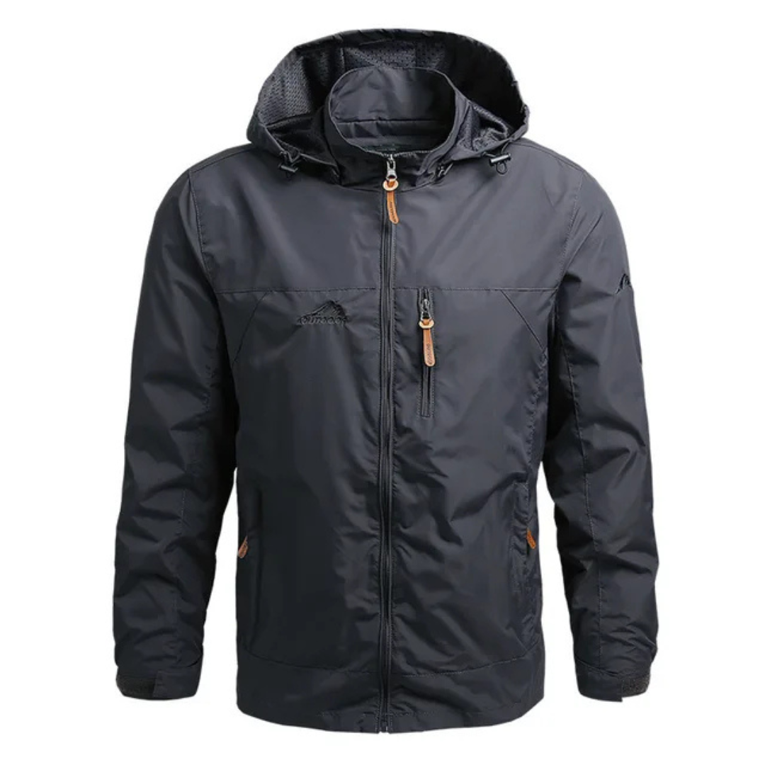 Emerald Crest | Men's Lightweight Rain Jacket | Stylish, Waterproof, Breathable