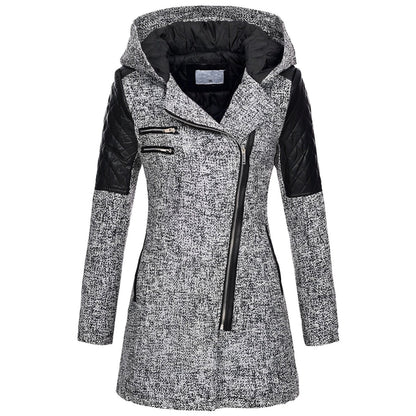 Lailani - Stylish warm jacket coat with a hood