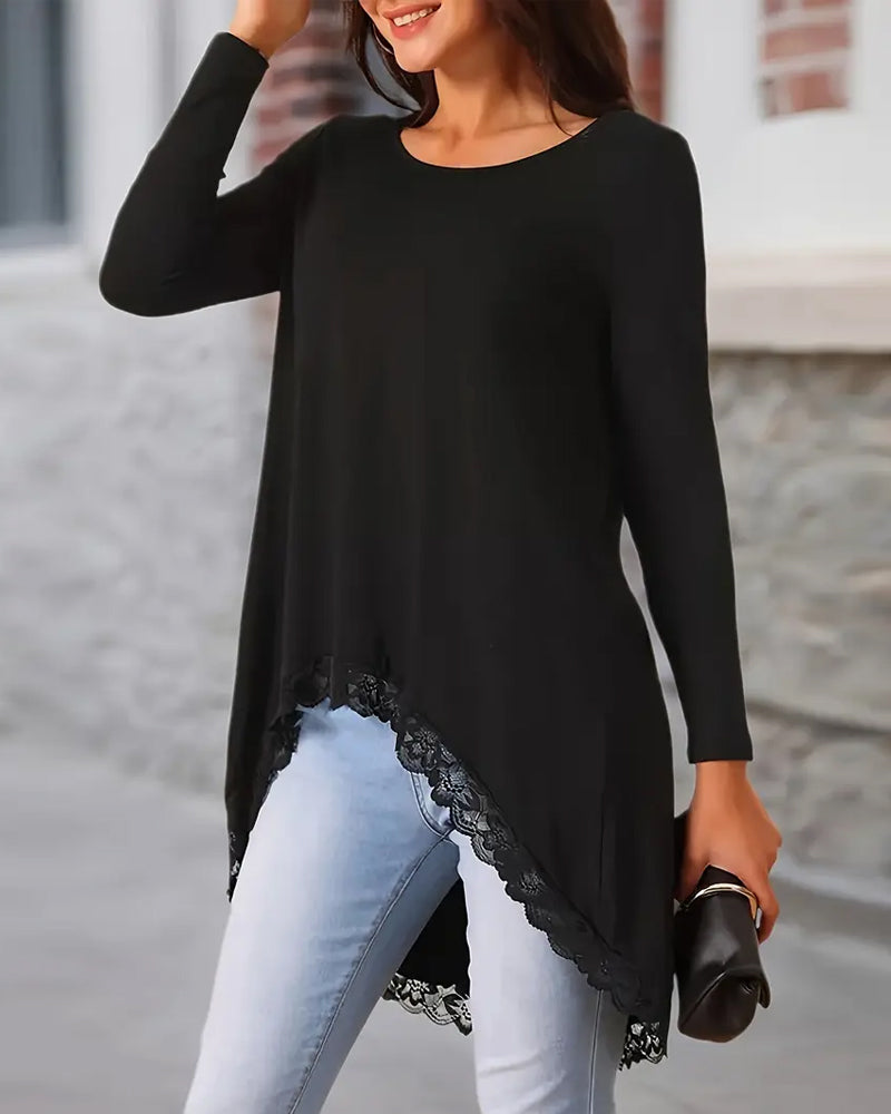 Savanah - Casual Long Asymmetrical Sweatshirt