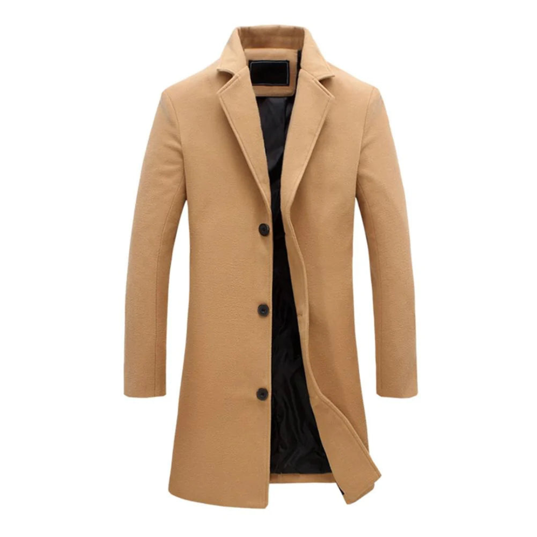 Finnian | Men's Elegant Overcoat | Classic Warmth, Versatile Style, Timeless Appeal