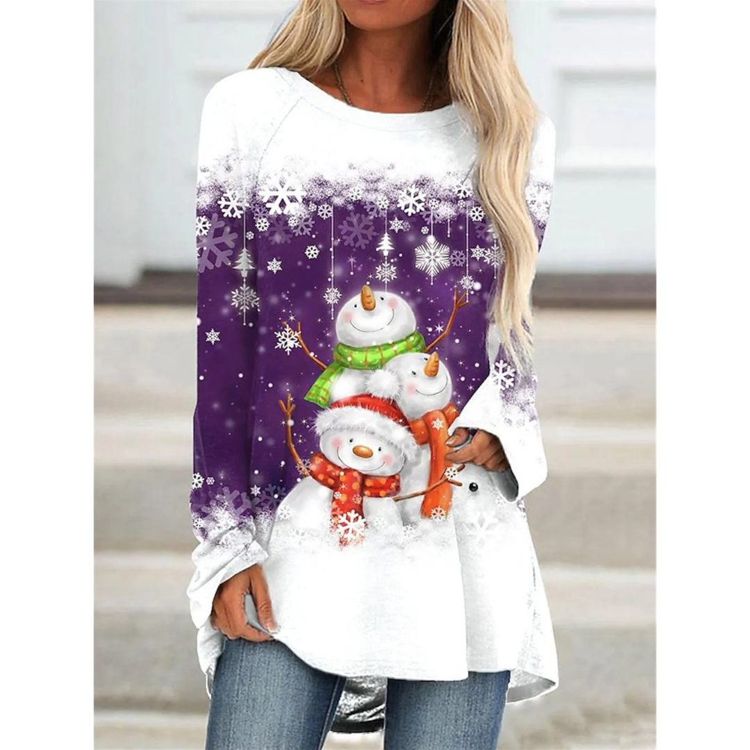 Niamh | Women's Chic Long Sleeve Knit Sweater | Festive, Warm, Elegant