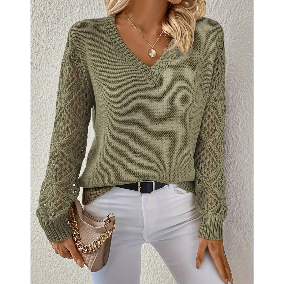 Aisling | Elegant Women's Knitted Long Sleeve Jumper | Soft, Chic, Versatile