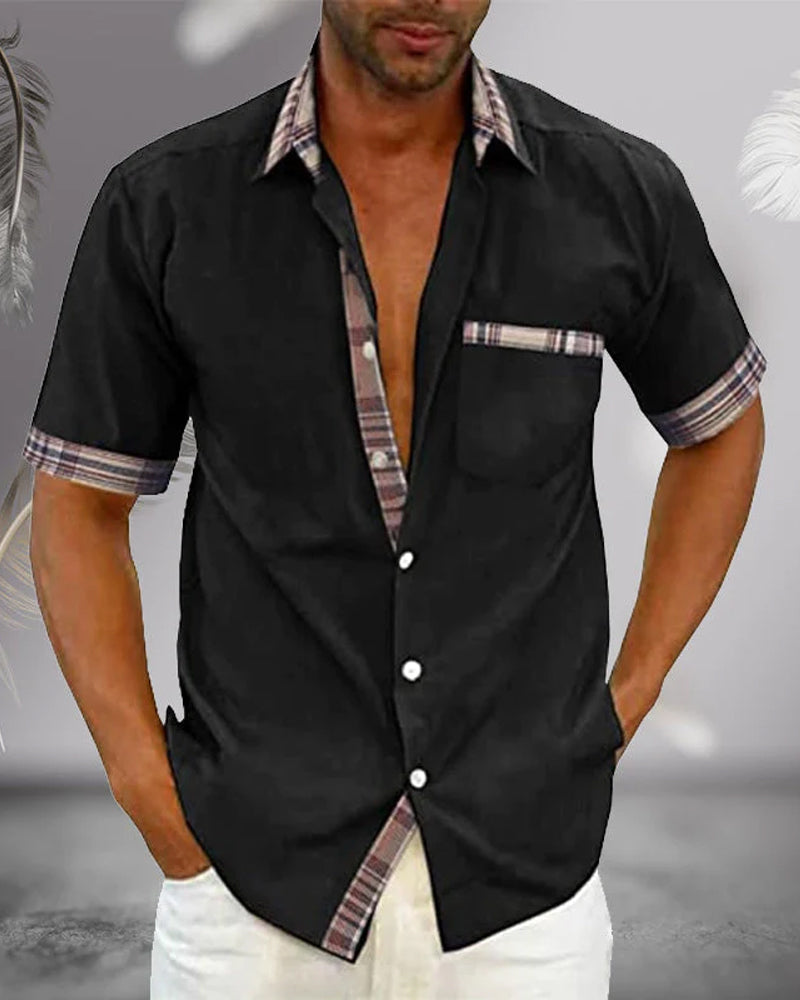 Liam | Men's Short Sleeve Shirt | Effortlessly Stylish, Comfortable Fit | Versatile Elegance