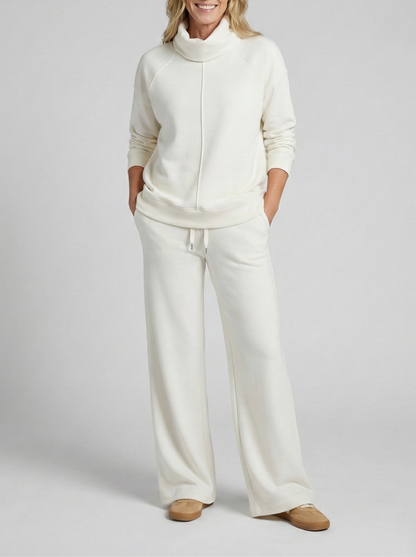 Jaidda - Elegant knitted tutleneck and pants set