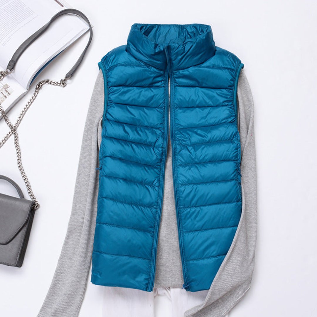 Niamh | Sleek Women's Insulated Sleeveless Jacket | Lightweight, Waterproof, Stylish