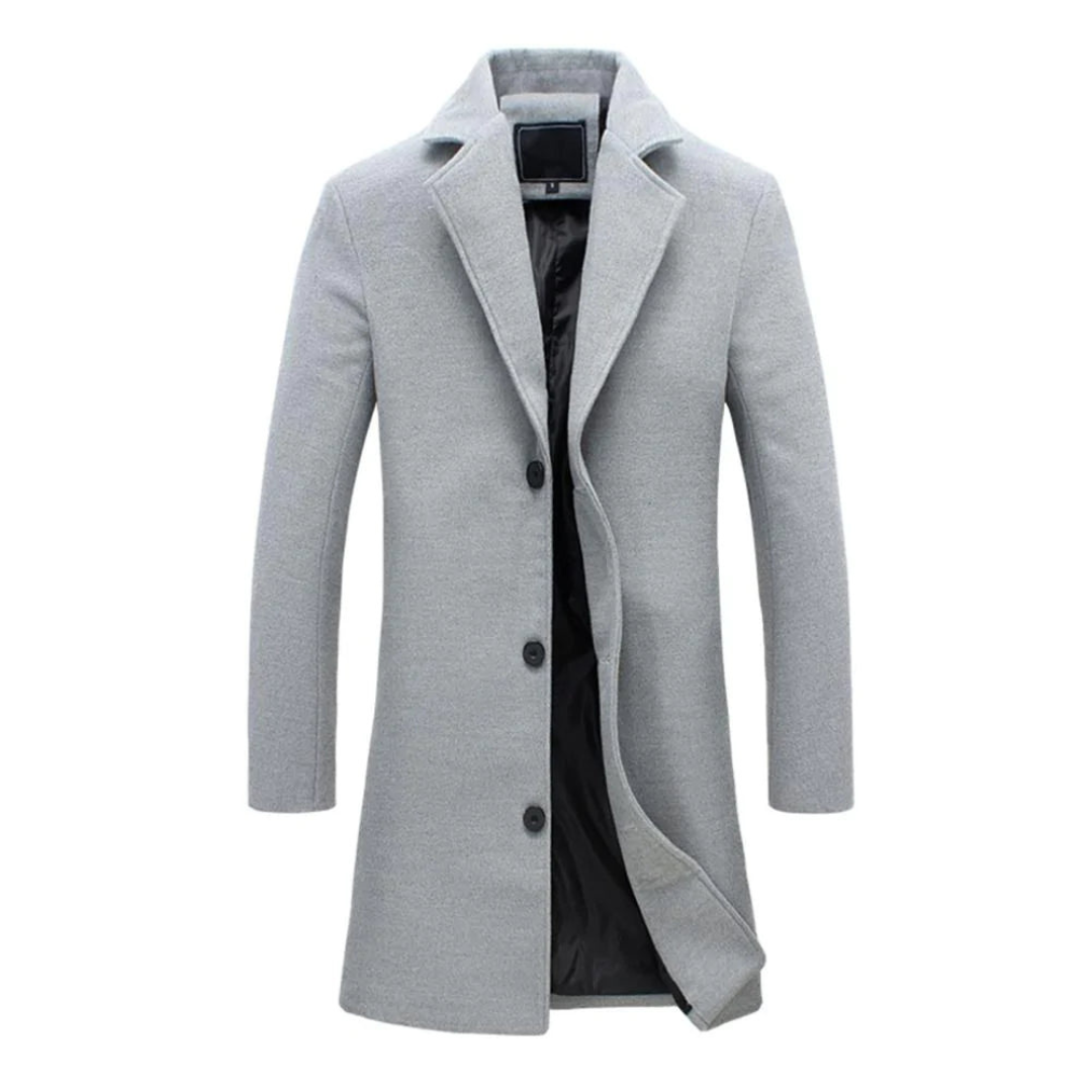 Finnian | Men's Elegant Overcoat | Classic Warmth, Versatile Style, Timeless Appeal