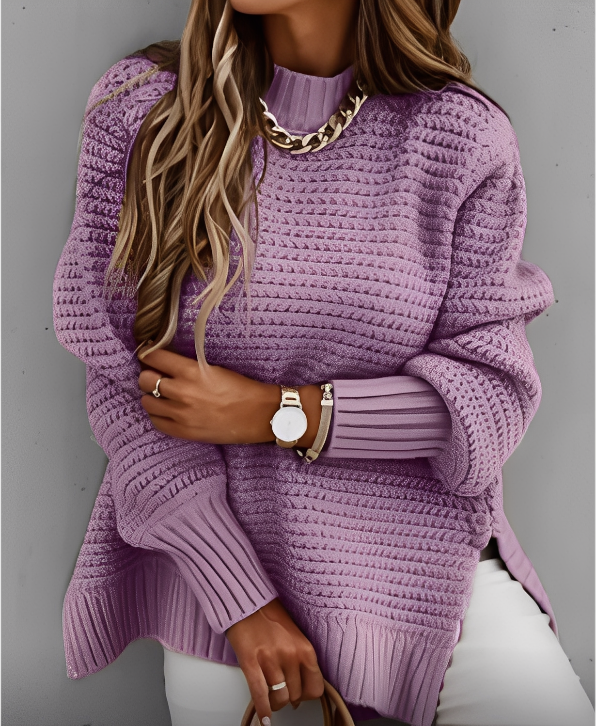 Lexie - Casual oversized knitted sweater