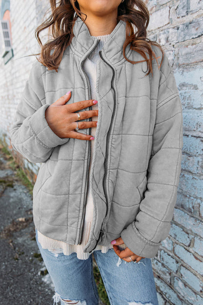 Soleil - Casual warm lined puffer jacket