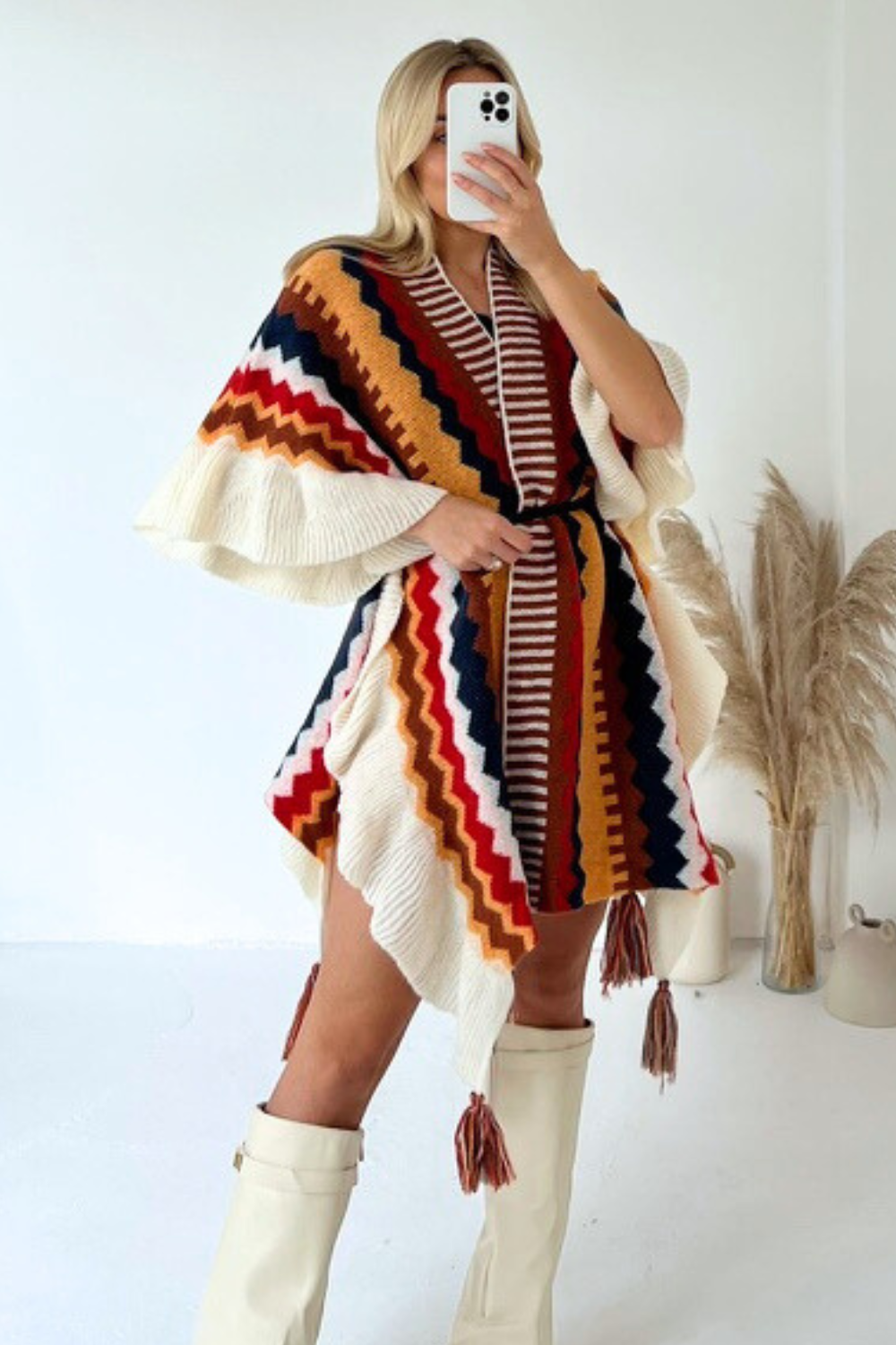 Maeve | Chic Knitted Poncho for Women | Warm, Elegant, Perfect for Layering