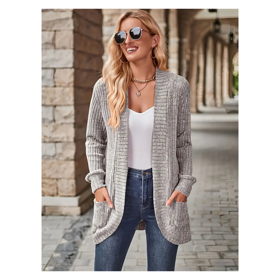 Aisling | Women's Elegant Long Knit Cardigan | Warm, Comfortable, Versatile