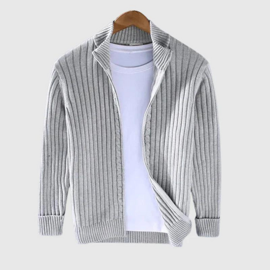 Cormac | Men's Stylish Zip-Up Cardigan | Warm, Versatile, Effortless Layering