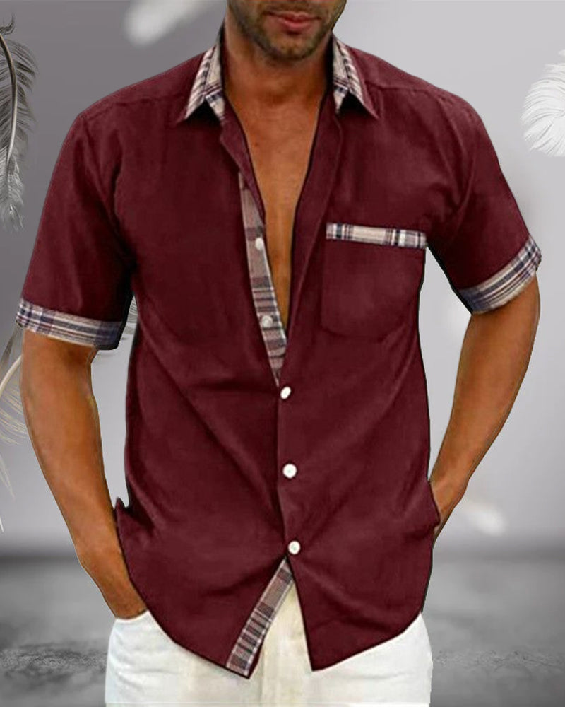 Liam | Men's Short Sleeve Shirt | Effortlessly Stylish, Comfortable Fit | Versatile Elegance