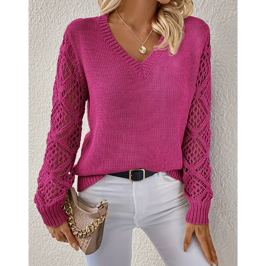 Aisling | Elegant Women's Knitted Long Sleeve Jumper | Soft, Chic, Versatile