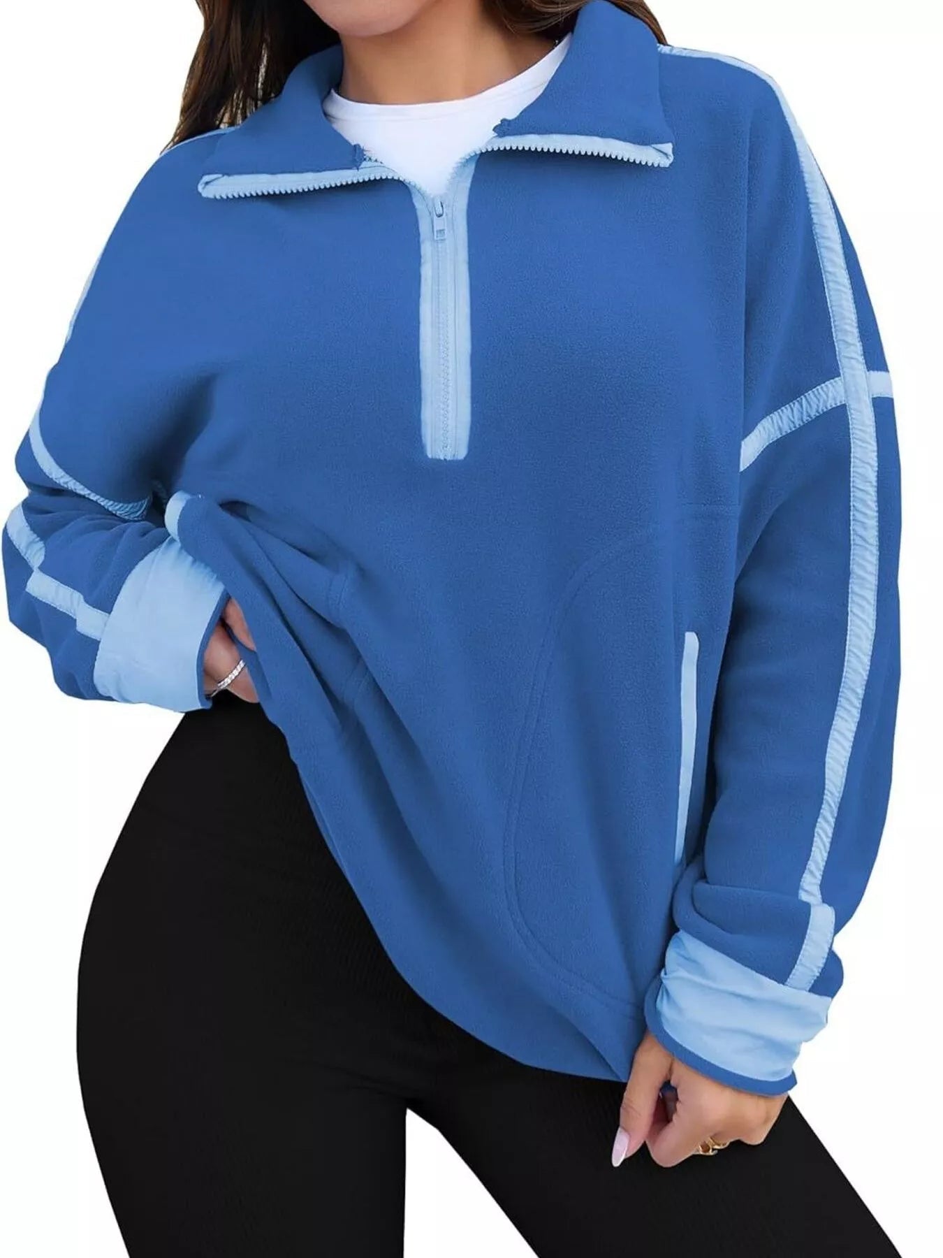 Elenna - Elegant Casual Half-Zip Jumper