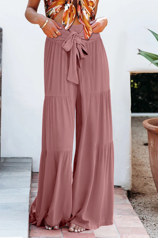 Zenitha - Casual loose high-waist wide-leg trousers