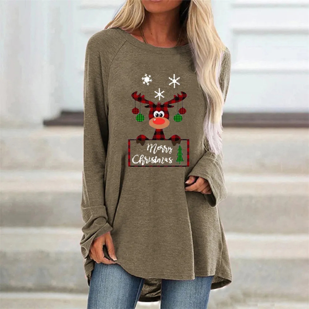 Aisling | Luxurious Long Winter Jumper for Women | Warm, Elegant, Festive Style