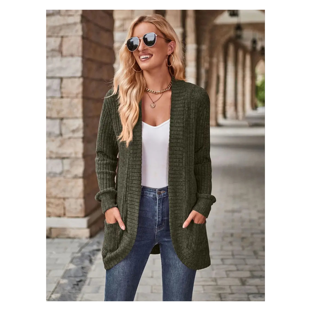 Aisling | Women's Elegant Long Knit Cardigan | Warm, Comfortable, Versatile