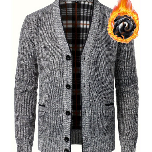 O'Sullivan | Elegant Men's Knitted Button-Up Jacket | Warm, Stylish, Versatile