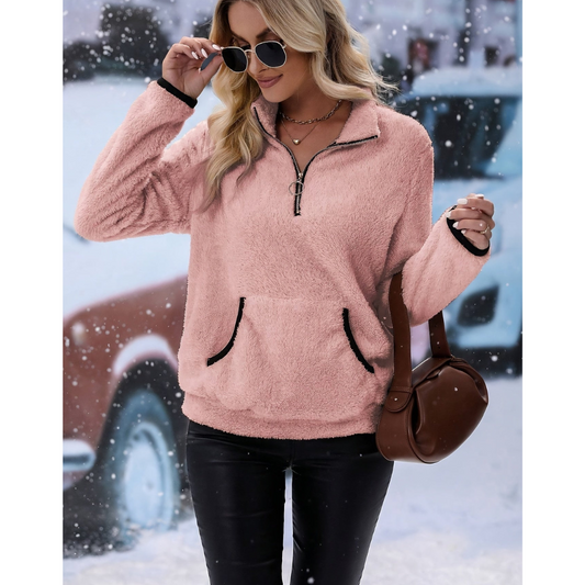 Caoimhe | Chic Women's Half-Zip Jumper for Winter Warmth | Stylish & Versatile Comfort