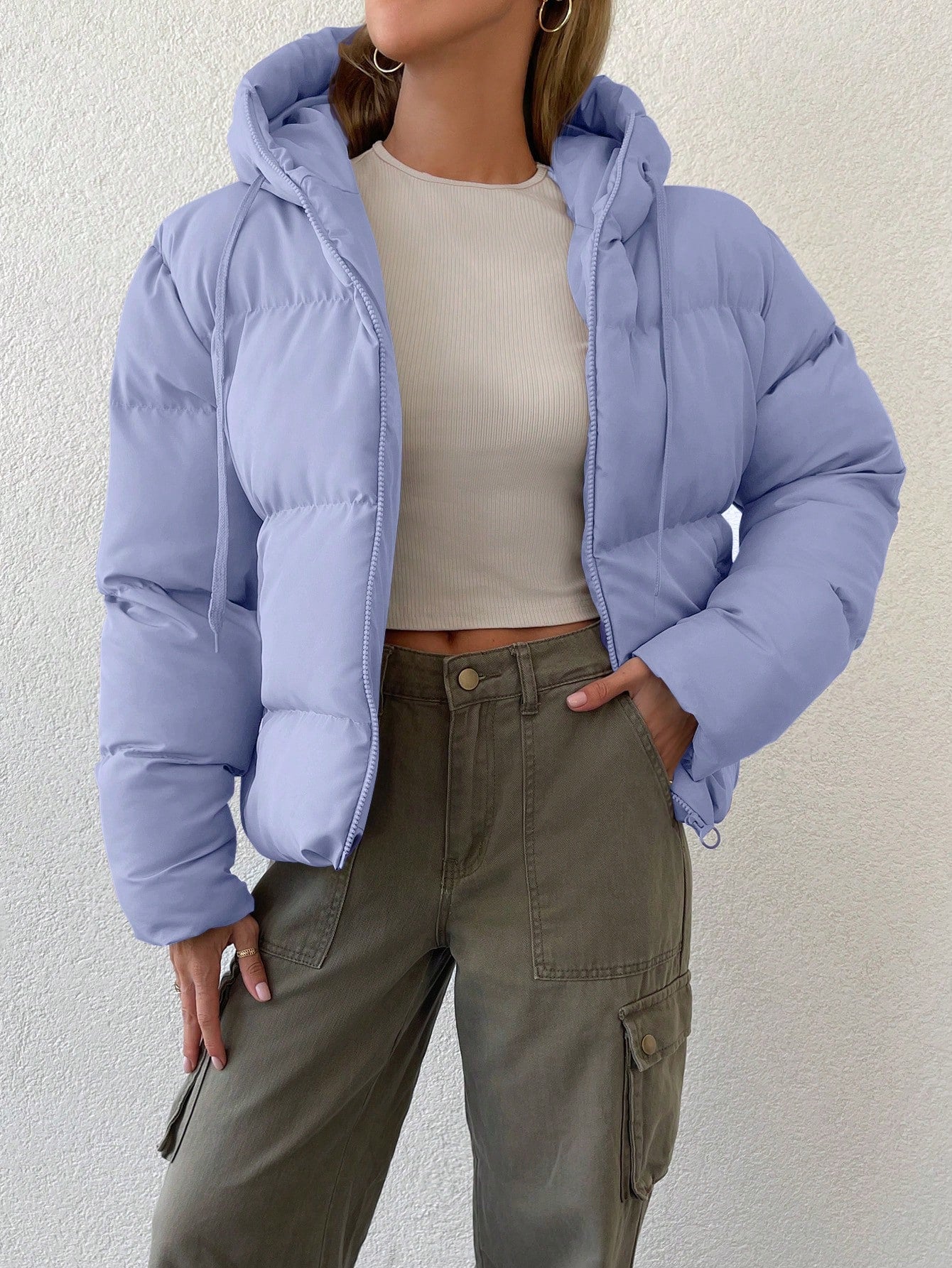 Shireen - Stylish padded warm hoodie jacket