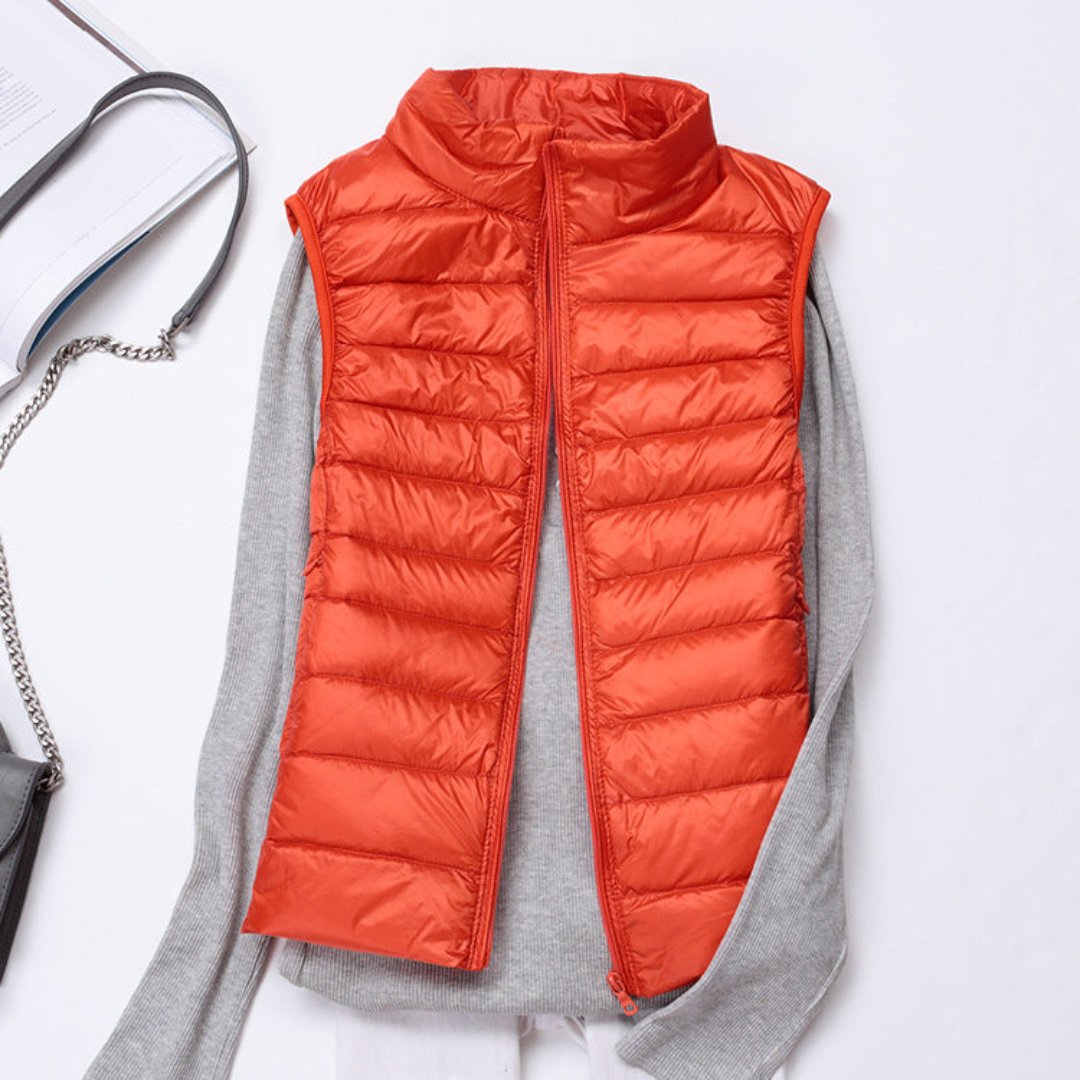 Niamh | Sleek Women's Insulated Sleeveless Jacket | Lightweight, Waterproof, Stylish