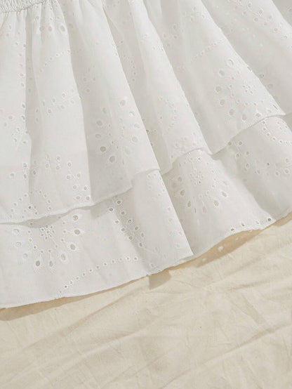 Women’s Summer Mini Smock Dress | Strapless, Ruffle