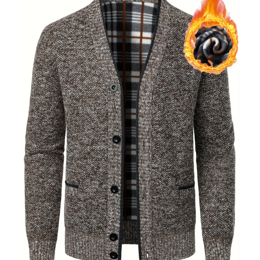 O'Sullivan | Elegant Men's Knitted Button-Up Jacket | Warm, Stylish, Versatile