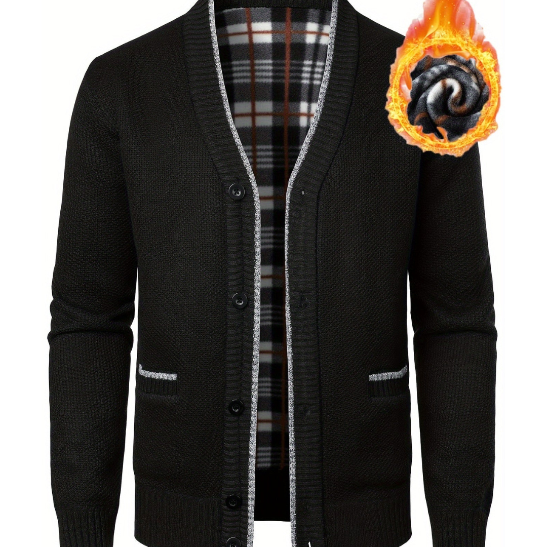 O'Sullivan | Elegant Men's Knitted Button-Up Jacket | Warm, Stylish, Versatile