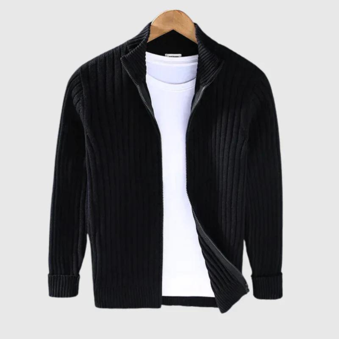 Cormac | Men's Stylish Zip-Up Cardigan | Warm, Versatile, Effortless Layering