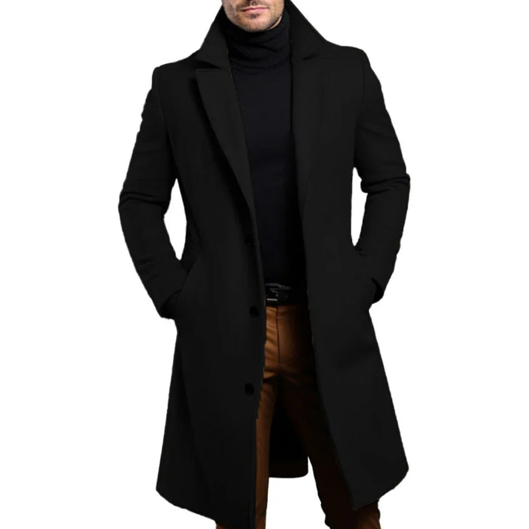 O'Sullivan | Men's Elegant Long Overcoat | Warmth, Style, and Comfort for Winter