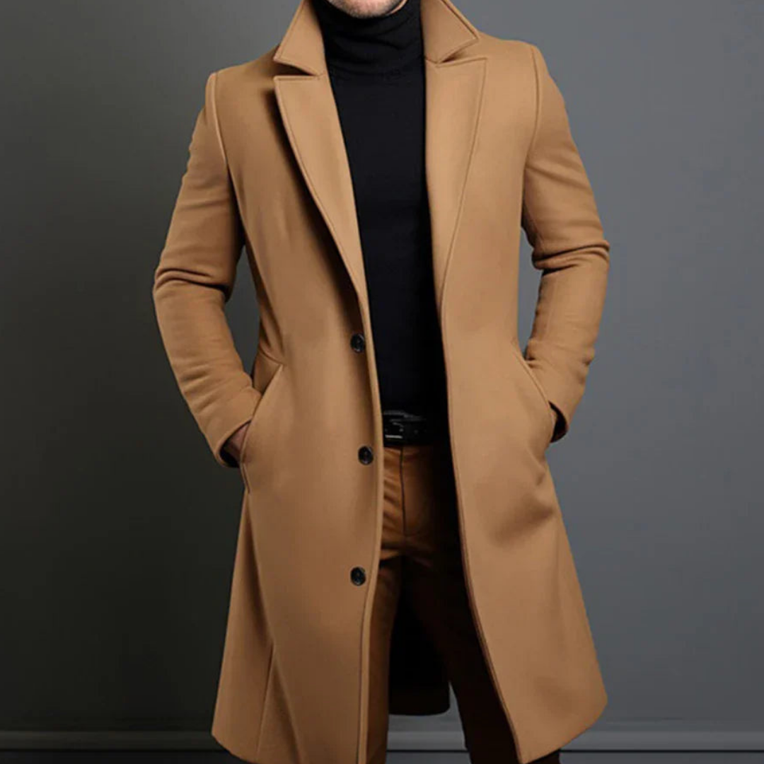 O'Sullivan | Men's Elegant Long Overcoat | Warmth, Style, and Comfort for Winter