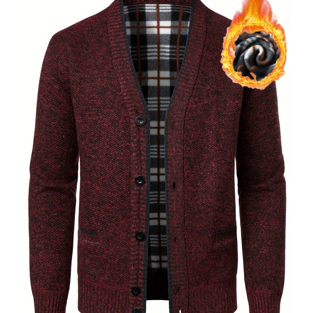 O'Sullivan | Elegant Men's Knitted Button-Up Jacket | Warm, Stylish, Versatile