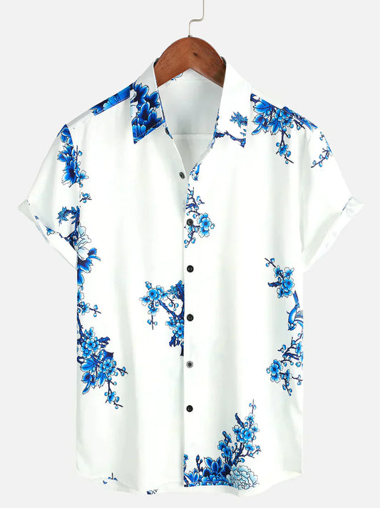 Liam | Men's Vibrant Floral Shirt | Comfortable, Trendy, Versatile Style