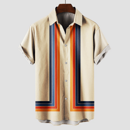 Finnian | Trendy Lightweight Men's Shirt for Casual Summer Outings | Breathable, Versatile, Retro-Inspired