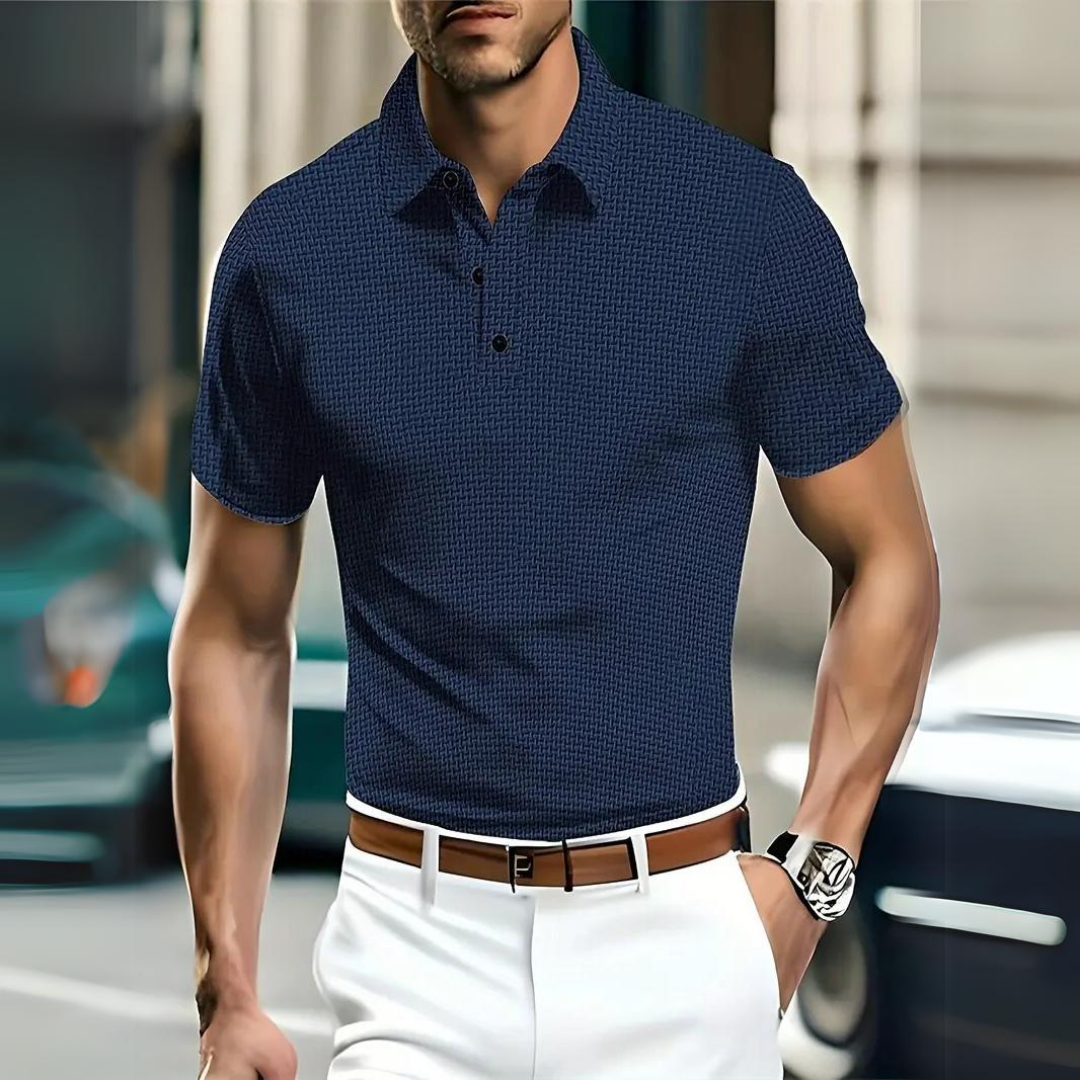 Liam | Elegant Slim Fit Polo Shirt for Men | Luxurious Comfort, Timeless Style