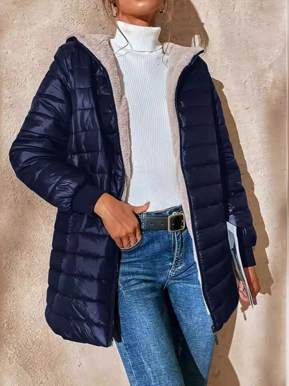 Jannah - Quilted jacket with cosy fleece lining
