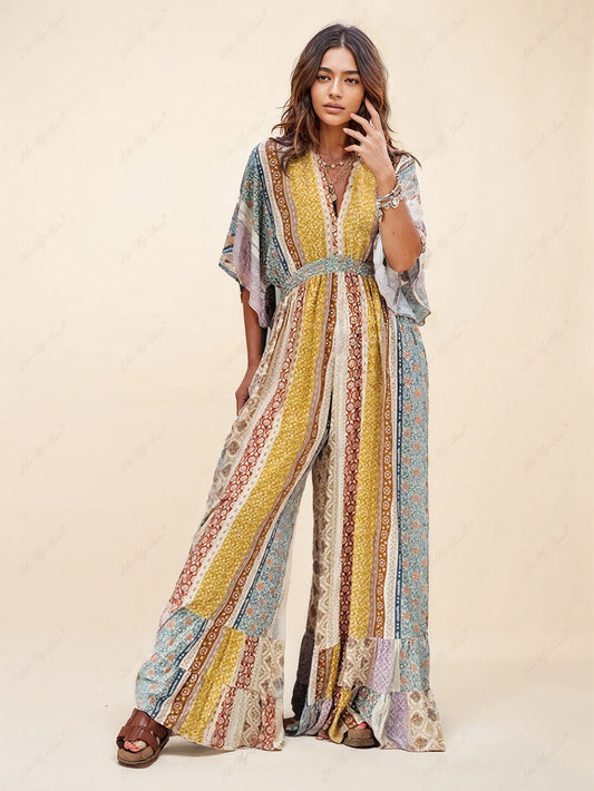 Aisling | Chic Women's Bohemian Jumpsuit | Stylish, Comfortable, Versatile Fit