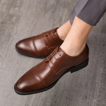 Fergus | Elegant Leather Heeled Shoes for Men | Comfortable, Durable, Stylish