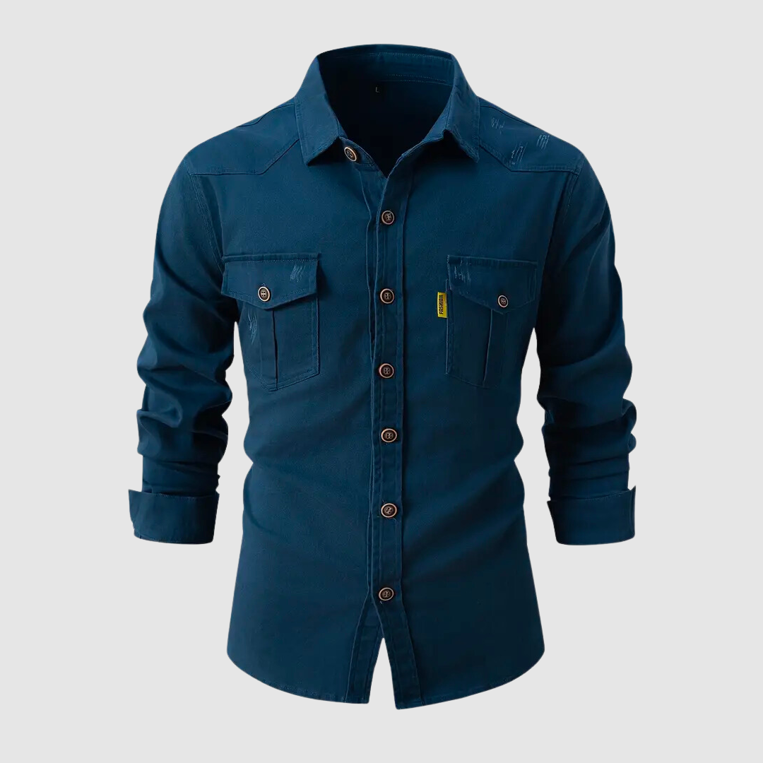 O'Sullivan | Men's Fashionable Padded Shirt with Button-Down Collar | Stylish Comfort, Versatile Design