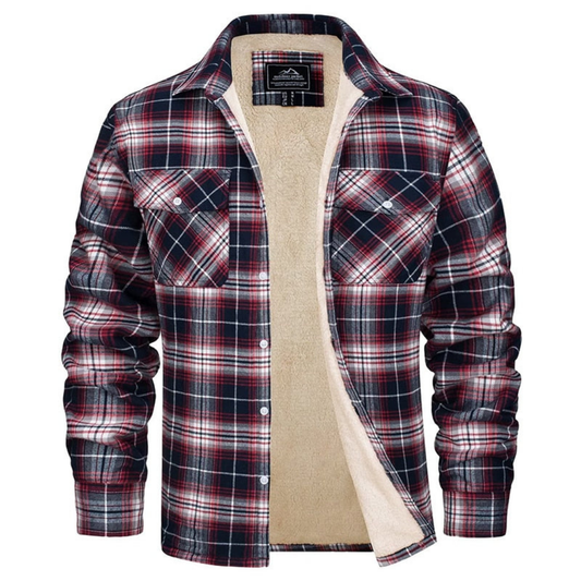 O'Connell | Insulated Men's Flannel Shirt for Winter Comfort | Stylish, Versatile, Warm