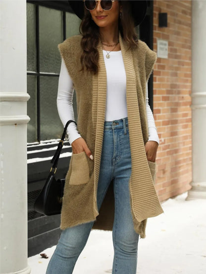 Coralyn - Stylish cap sleeve cardigan vest